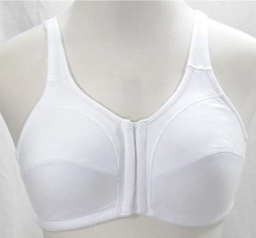 NEW Comfort Choice 40B MicroFiber Ivory Front Close Wireless Bra #92489