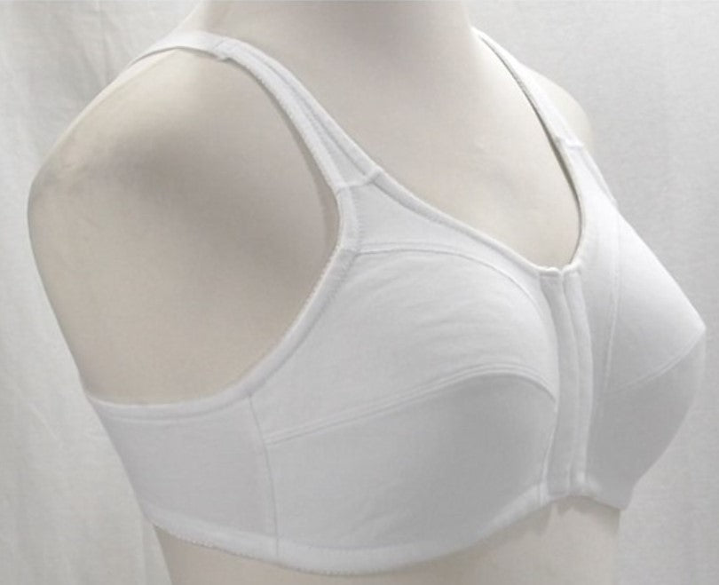 NEW Comfort Choice 40B MicroFiber Ivory Front Close Wireless Bra #92489