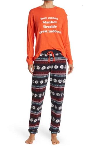 NWT Cozy Zoe S Long Sleeve Hot Cocoa Pajama Set #92660