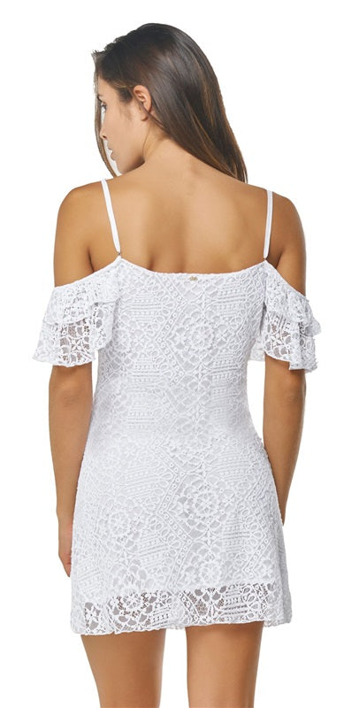 NWT Pilyq S/XS Water Lily Lola Lace Mini Dress Swimsuit Cover UP 92683