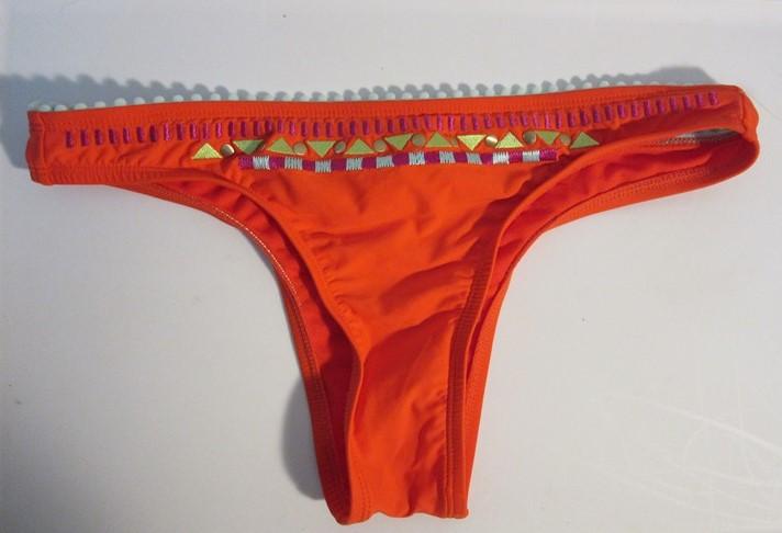 NWOT Bikini Lab Shapes Of Many Red Cheeky M Bikini Swim Bottoms #93180