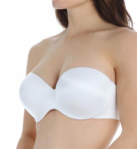 NEW Maidenform 38B Smooth Luxe Strapless Extra Coverage Bra 9472 White #93272