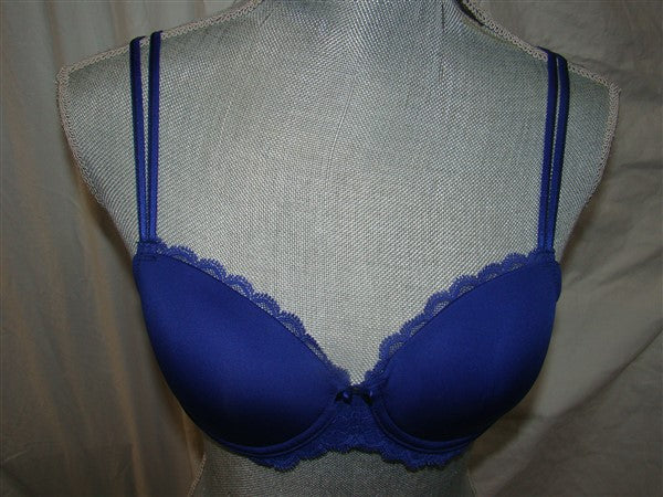NEW Chantelle 34B Merci Demi Underwire Memory Foam T-Shirt Bra 1746 Blue #93419