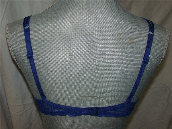 NEW Chantelle 34B Merci Demi Underwire Memory Foam T-Shirt Bra 1746 Blue #93419