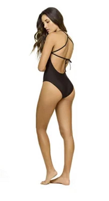 NWOT Pilyq S La Playa Beach Farrah One Piece Swimsuit Black 93567