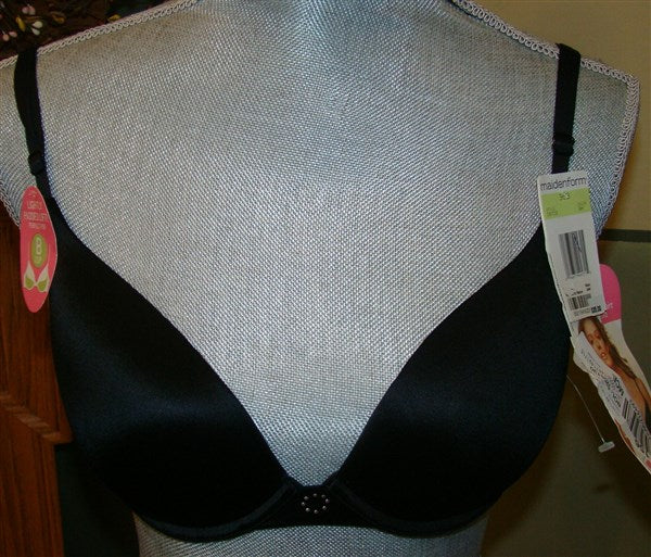 NWOT Maidenform 34A Custom Lift Tailored T-Shirt Bra Black 09729 #93594