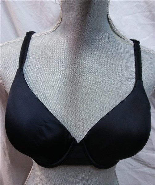 NWT Maidenform 34C Smooth Luxe Ex Coverage Back Smooth Bra DM7540 Black 93602