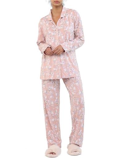 New Papinelle M Isabelle Pink Floral Kate Modal Soft Pajama Set #93605