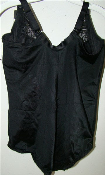 NWOT Flexees Maidenform 36DD Black Firm Control Unlined Body Shaper 1456 93633