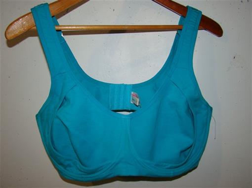 New Comfort Choice 46D Teal Cotton Sports Bra #93912