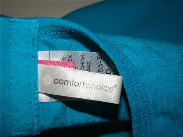 New Comfort Choice 46D Teal Cotton Sports Bra #93912