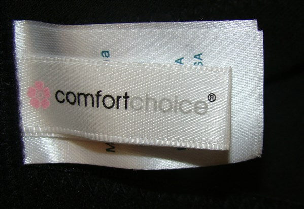 NWOT Comfort Choice 44D Black Soft Cup Full Coverage Bra #93915