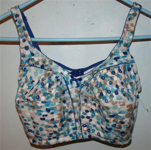 NEW Comfort Choice 40C Multi Dot Soft Cup Full Coverage Bra Blue #93924