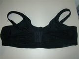 NWOT Comfort Choice 50D Lace & Deluster Patented Sidewire Bra Black #93956