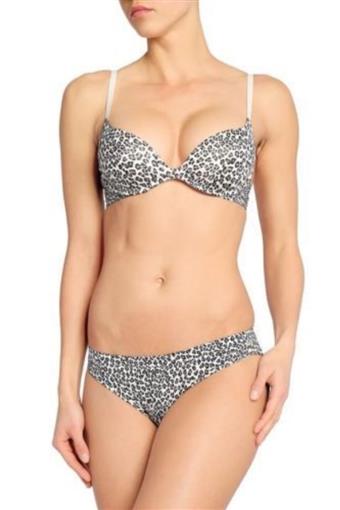NEW Calvin Klein 34A CK Jersey Knit T-Shirt Bra QP1160 Leopard Print #94043