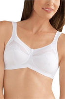 NWT Amoena 34A Isadora SB Pocketed Soft Cup Bra 0948 White #94386