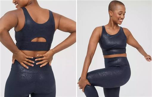 NWT OFFLINE By Aerie L The Hugger Crackle Sports Bra 94508