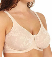 NEW Lunaire 34DDD Versailles Seamless Jacquard Underwire Bra 13211 Beige #94529
