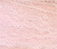 30 Yds Vintage Sew Easy Pink Delicate Floral 2" Wide Flat Lace Trim Ribbon L4