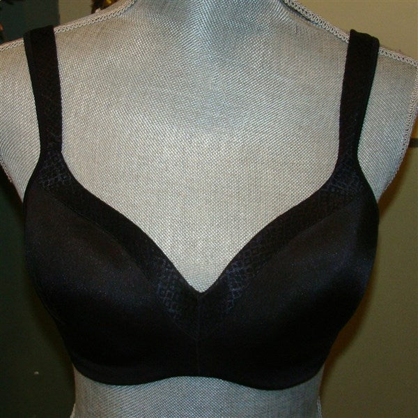 NWOT Playtex Secrets 38D Bra Full-Figure Underwire Balconette 4823 black 94706