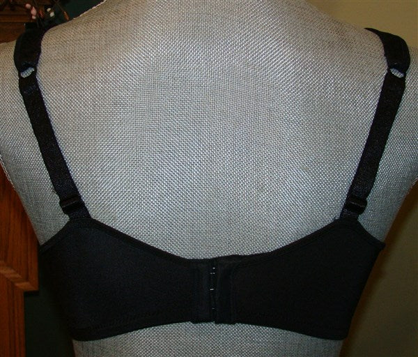 NWOT Playtex Secrets 38D Bra Full-Figure Underwire Balconette 4823 black 94706