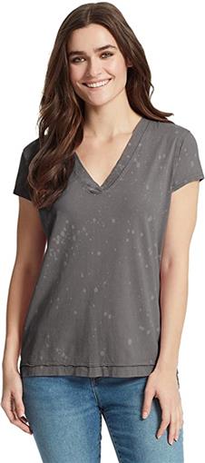 NWT William Rast XS Ivy V neck High Low Tee Shirt Gray 94745