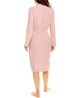 NWT Natori XL Aura Solid Robe Minky Soft Taupe Belted pink 95084