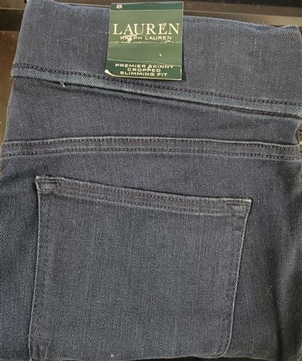 NWT Ralph Lauren 8 Premier Skinny Cropped Stretch Denim Jeans 95255