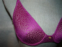 NWOT Natori 32B Lynx Stretch Lace Underwire Bra 734048 Purple 95302