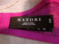 NWOT Natori 32B Lynx Stretch Lace Underwire Bra 734048 Purple 95302