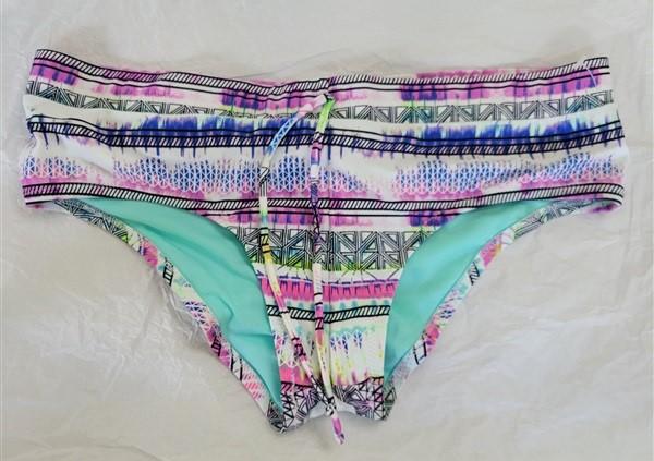 NWOT Jessica Simpson Tribal Teal Cheeky S Bikini Swim Bottoms #95092