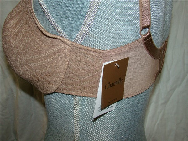 NWT Chantelle 32DDD Illusion Lined Seamless Molded Bra 2142 Beige #95368