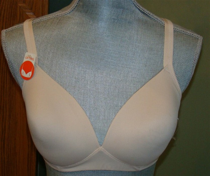 NEW Warner's 34C Elements Of Bliss Wire-Free Bra with Lift 1298 Beige #95450