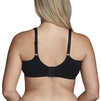 NWOT Vanity Fair 38DD Beyond Comfort Full Figure Wirefree Bra 71282 Black #95561