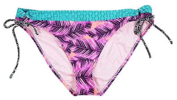 NWT Hula Honey Leaf Breeze S Side Tie Cheeky Bikini Swim Bottoms #95568