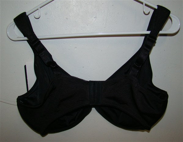 NWOT Bali 38C Live It Up Underwire Bra 3353 Black #95625