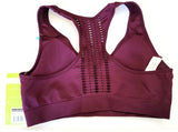NEW Marika LG Low Impact Dry-Wik Comfort Cutout Mesh Sports Bra Auburgine #95707