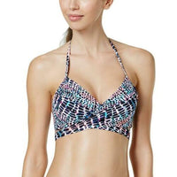 NWT Sundazed Abbi Cheetah Print 32 D Underwired Wrap Bikini Swim Top #95756
