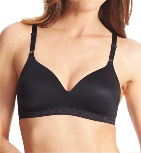 NWT Warner's Bra 40C Cloud 9 Full-Coverage Wire-Free Contour 1269 Black #95864