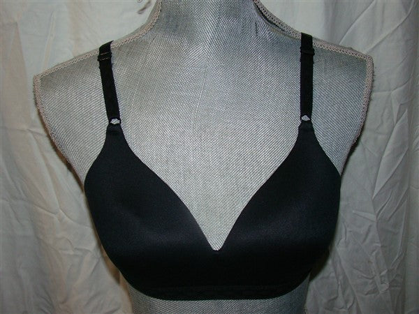 NWT Warner's Bra 40C Cloud 9 Full-Coverage Wire-Free Contour 1269 Black #95864