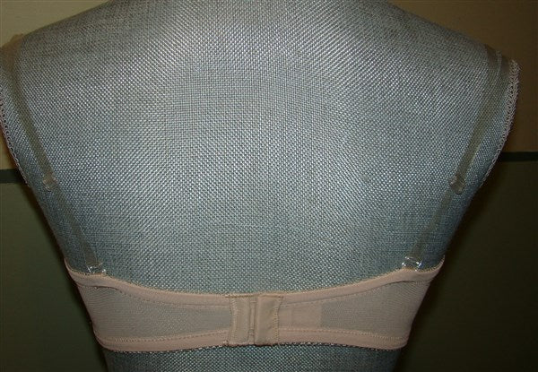 NWOT Lily Of France 36D Gel Touch Strapless Bra 2111121 Beige 95970