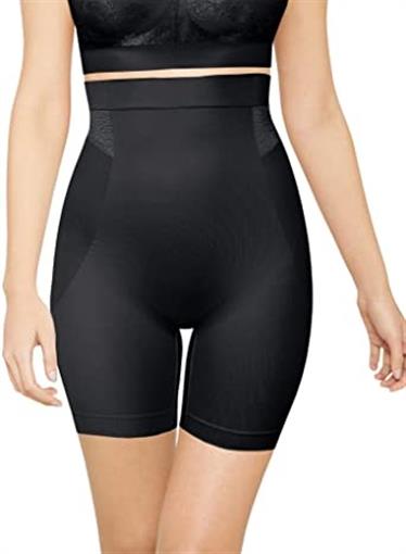 NWT Flexees XL Customized Comfort Hi Waist Thigh Slimmer DF0072 Black 96250