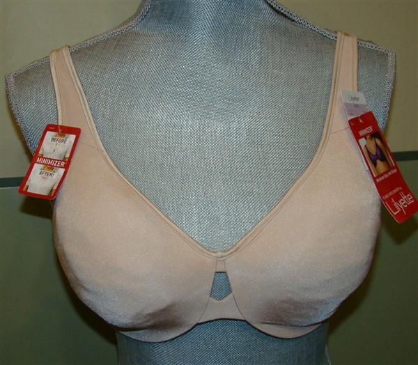 PO Lilyette 42DD Keyhole Underwire Minimizer 0904 Beige #96298