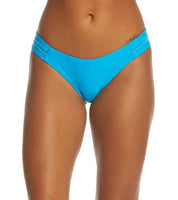 NWT Pilyq Tropic Stitch Solid S Cheeky Banded Bikini Swim Bottoms #96319