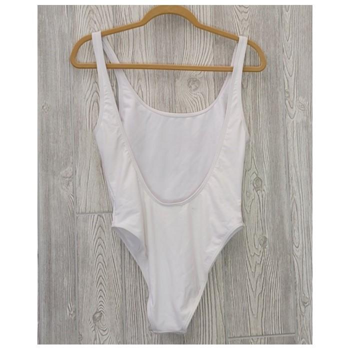 New Urban Outfitters LG Ocean Pacific Retro Logo White One-Piece Swimsuit #96365