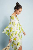 NWTD Pool to Party Subtle Luxury Lemon Kaftan Pool Cover Up 96388