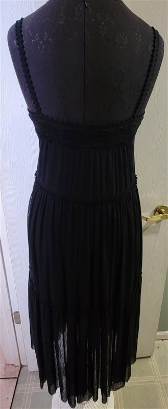 NWOT Robin Piccone Black Crochet Dress Pool Cover Up 96391