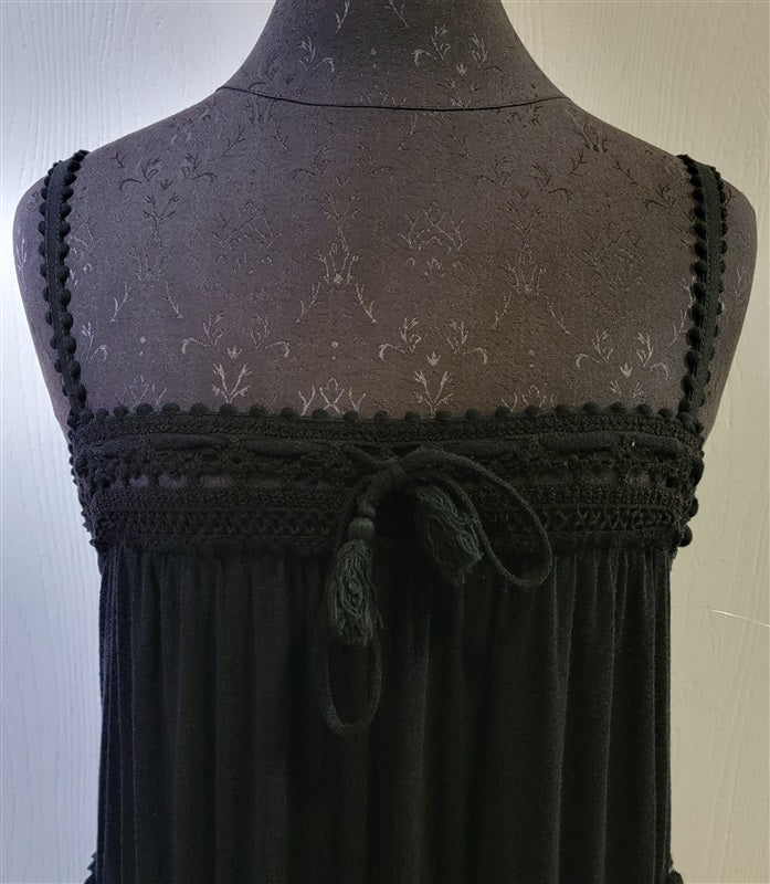 NWOT Robin Piccone Black Crochet Dress Pool Cover Up 96391