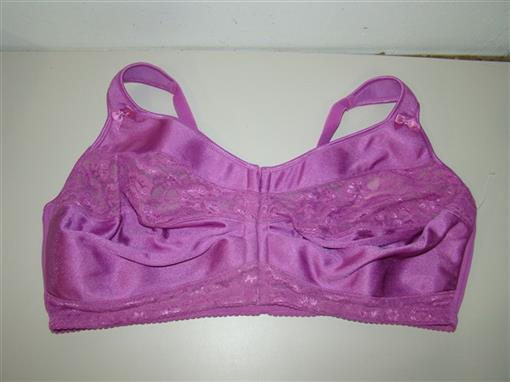 NWOT Comfort Choice 38G Soft Cup Lace Front Hook Bra Easy Enhancer Purple 96452