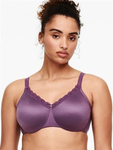 NWT Chantelle 32D C Comfort Full Coverage Molded Bra 13G1 Purple 96666